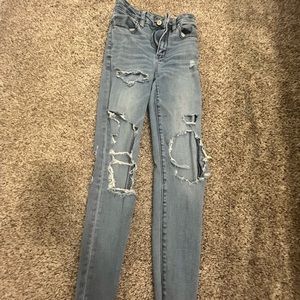 American Eagle ripped jeans